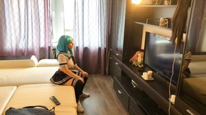 Loly Lips - Anime Girl Having Fun After School With a Dildo and a Real Dick