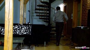 Scout69 - Horny blonde teen gets fucked secretly by stepdad and gets cumshot