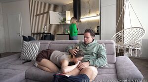 Kelly Aleman - Step Mom Catch Us While Fucking! Threesome In Bed With Hot Blonde