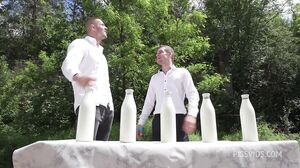 Ria Sunn - The Milkmen Wet, 5On1, ATM, Balls Deep, DAP, Deepthroat, Milk Stuff, Rough, Big Gapes, Drink, Cocktail, Shower, Cum in Mouth, Swallow