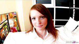 Scout69 - Ginger skinny college teen Kate gets fucked in the ass by boyfriend
