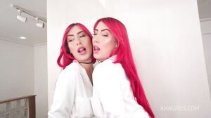 Southern Brazilian redhead beauty, KAROL RED gets fucked by two huge black cocks (DP, Anal, BBC, Interracial, ATM, braces) OB130