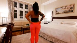 Monicasanthiagoxxx - Stripptease And Dildo In Ass