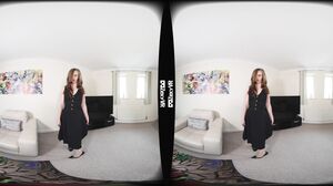 British Girl in Lingerie and Stockings Striptease VR