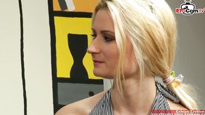 EroCom - Skinny russian babe with nice tits in a hot porn casting
