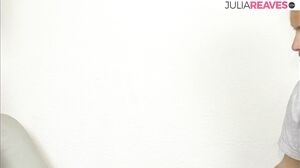 Retro German Casting Tour - Blonde babe bends over as she gets fucked with a long dildo