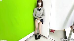 18 year old college student with a hot panty and a face -exposure, continuous cumshot, mouth blowjob and Nakadashi, then a cleaning blowjob.