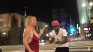 Rome Major Fucking a Busty Blonde MILF in Public Place