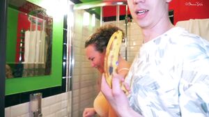 Oksana Katysheva - Behind the Scenes! Real life making Porn! Mom Anal Training!