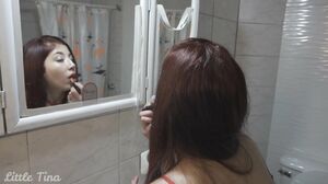 Little Tina - My dirty stepsister offers me BJ and anal sex in exchange for silence