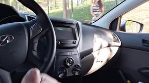 renatasurtada - Risky handjob on the street for hot naughty girl who was waiting for the bus