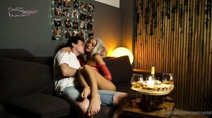 Owl Crystal - Romantic Dinner, Magic Cunnilingus and Footjob in HD
