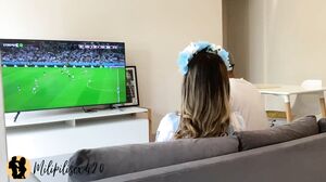 Milipilisex420 - Slutty babe brought luck to her team sucking dick and fucking | Argentina vs Mexico |