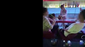 I met a restaurant like a dream. The whole story of a slender beautiful female university student who got excited while playing a game of undress and was able to take it straight to filming.