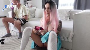 Ghomestory - Stepfather Rough Bangs Her In The Ass For The First Time!