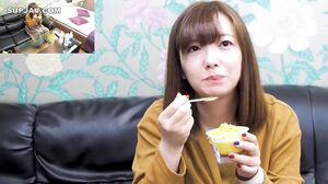 980yen! A young lady in a box gets fucked by a toy and a demon! She is so intoxicated by the pleasure that she even does a double peace with her face…