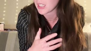 Nadia Foxx - Girl Wearing A Tie Rides You Hard - Dildo Riding POV