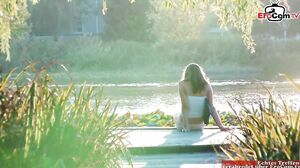 EroCom - Young girl with small tits picked up outside to fuck