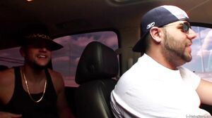 Babe Stare - Girl gives a guy a blowjob in the car before they get home and fuck