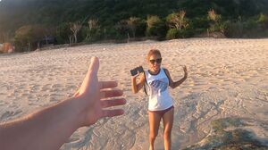 Big ass Thai GF sex after the beach