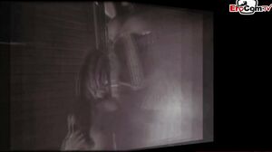 EroCom - Black light threesome with two hot sluts in sexy lingerie