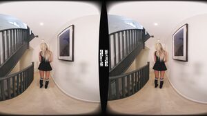 British Blonde Striptease VR