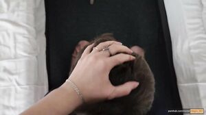 My Slut Stepsister - Femdom! My Stepbrother-Cuntlicker serves my Pussy and I cum in his mouth! - POV