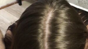 airaccoon - A beautiful schoolgirl with glasses sucks her tutor's dick 2