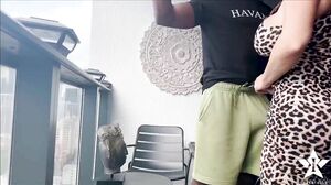 Kaden Kole - Kaden Kole Balcony BBC Creampie