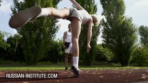 Russian Institute - Beautiful teen Crystal Greenvelle is seduced by the gym teacher