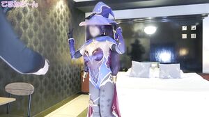 We went to Comiket together! Slender, obedient, and nice layer This time, I made her masturbate in Haragami Mona cosplay!