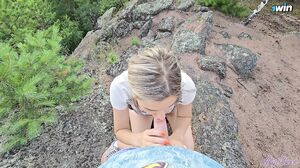 Letty Black - Cum Extraction in the Mountains - Sucked Off Instructor While Hiking