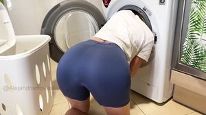 Alejandramoviess - The Neighbor Helps Me With the Washing Machine and Ends up Fucking Me