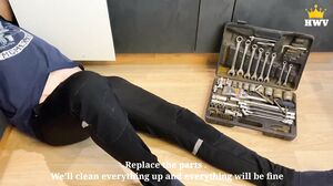 HotWife Vika - Milf gives a plumber in her big ass while her husband is on a business trip