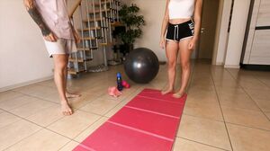 Davcina - I Get Ass Fucked by My Personal Trainer Who Slut I Feel Doing Yoga