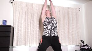 AuntJudys - Tall 35yo MILF Felicity's yoga workout