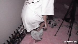 FC2-PPV-4557946 Super dangerous! I didn't care that my friend was lying next to me while I was drinking at home