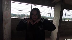 Lily - Neighbor DPed On The Rooftop