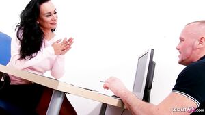 Scout69 - The applicant has his lucky day today - He seduces the secretary Eva May