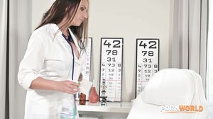 Naughty Nurse Jolee Love Seduces Lucky Patient Into A BDSM DP Threesome in 4K