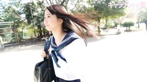 HO-basket sex. A cheerful girl with a bright smile and a super cute Kansai dialect!! A large amount of sperm is injected into her tight shaved pussy until it overflows!!