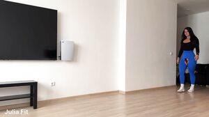 JuliaFit - Sport Girl Tears her Pants for Fucking