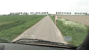 Content Candy - Big tit hitchiker in an anal threesome with two truckers