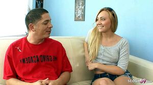 PAWG Girl tricked her Classmate Step-Dad to Cheating Fuck when his wife is away