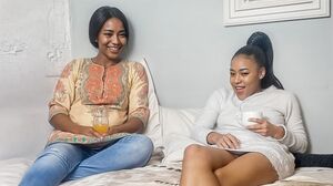 Amateur big ass ebony lesbians exchange juices licking pussy in secret!