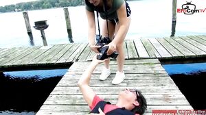 EroCom - German teen with big natural tits picked up on the street