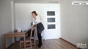 Kate Kravets - Lustful student invites a stranger using dating app and fucks with him like a whore - Kate Kravets