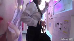 Sakura-chan, 19 years old, in a real school uniform with real tits, from petit exposure play of erotic Purikura shooting, to inducing ovulation that lasts until impregnation, to porn shooting, no questions asked, gang bang seeding, true Nakadashi fuck (ex