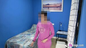 FAKings - She films her own roommate banging her hookups while she's in the same room