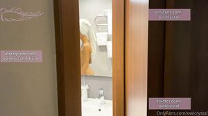 Owl Crystal - OF - Spied on Hot Neighbor While She Masturbated in the Shower and Then Joined Her